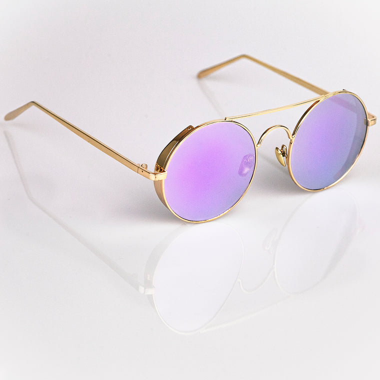 Gold frame womens sunglasses top