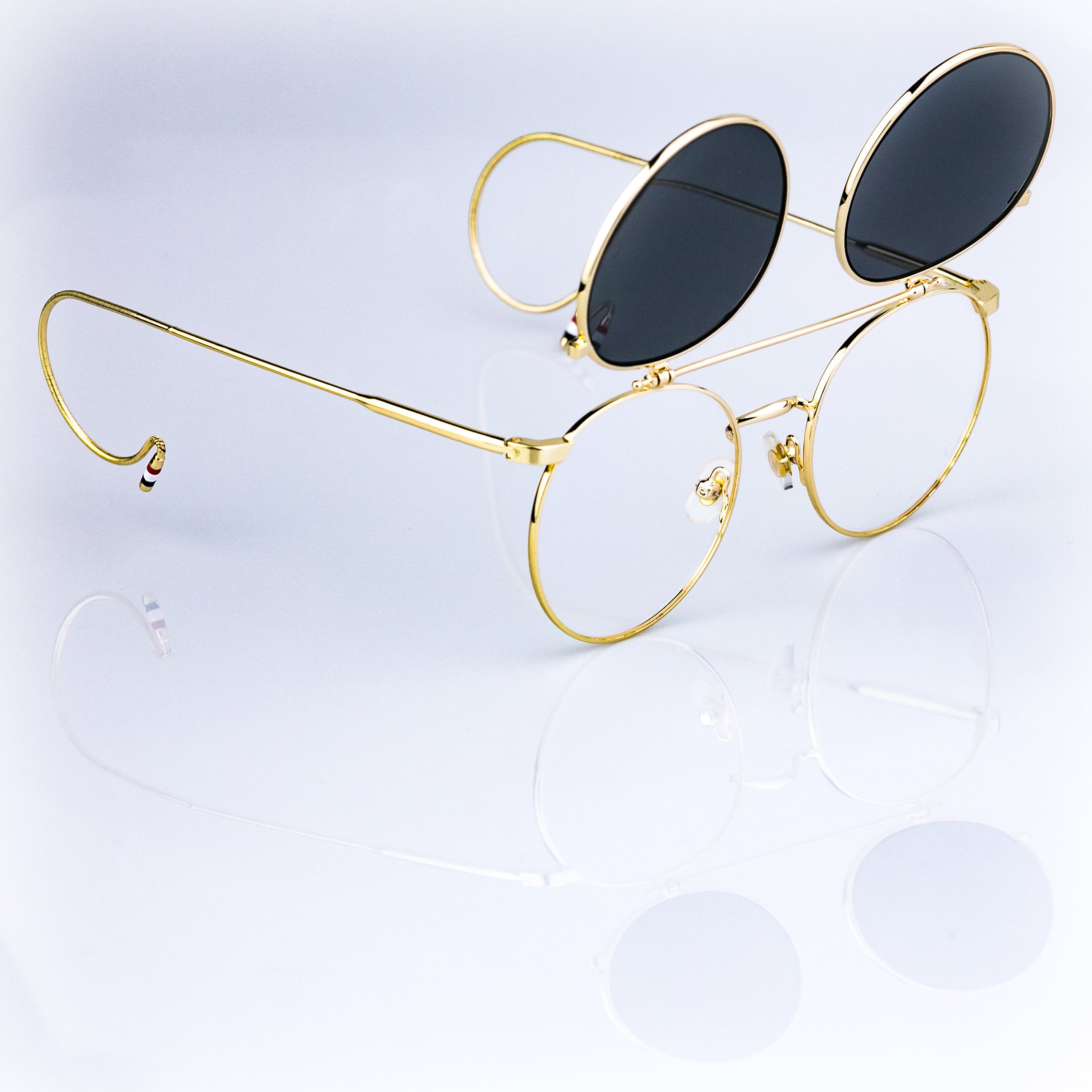 Black and gold circle sunglasses new arrivals